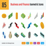 Business and Finance Vector Isometric Icons
