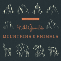 Wild Geometric Mountains & Animals