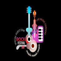 Rock Music Festival vector poster design