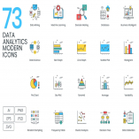 Data Analytics Modern Icons