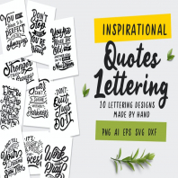 Inspirational Quotes Lettering