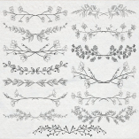 Drawn Floral Dividers