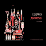 Research Lab Equipment vector illustration