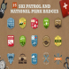 Mountain Ski Patrol Logo & Camping Badges