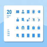 20 Package Icons (Lineal Color)