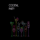 Cocktails neon colors vector banner design