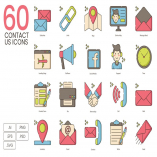 60 Contact Us Icons | Hazel Series