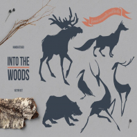Into The Woods. Set of Forest Animals and Birds