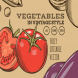 Vegetables in Vintage Style 