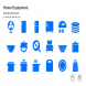 Home Equipment Roundies Solid Glyph Icons