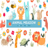 Cute Animal Meadow