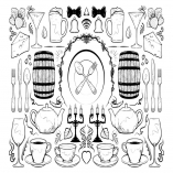 Hand Drawn Cafe Vector Illustration Elements