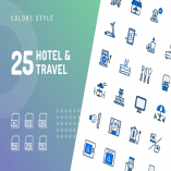 Hotel & Travel Filled Icons