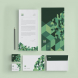 Cool Green Business Stationery