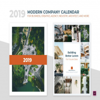 2019 Minimal Calendar For Company, Agency, Busines