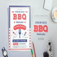 4th of July BBQ Flyers