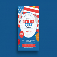 4th Of July Cookout Flyer