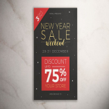 New Year Sale Weekend Flyer 