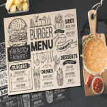 Burger Food Menu Template