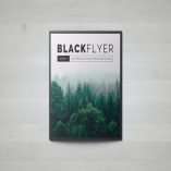 BlackFlyer Square Trifold