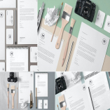 4 Stunning Stationery Mockups Set