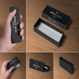 5 Black Rectangular Box Mockups