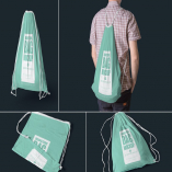 4 Drawstring Bag Mockups