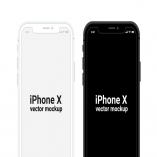 iPhone X Vector Mockup