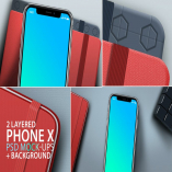 Phone Mock-ups with Notebook