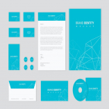 Brand Identity Set: Network Polygon