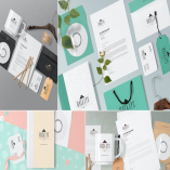 4 Stationery Mockups Scenes