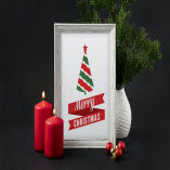 Christmas picture frame mockup