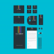 Branding Identity Set: Colored Lines for Photoshop