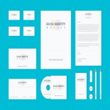 Branding Identity Set : Colored Lines v2 for PSD