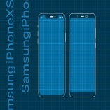 iPhoneXS and Samsung Prototype mockup