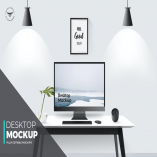 Desktop Mockups with Table