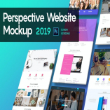 Perspective Website Mockup 2019