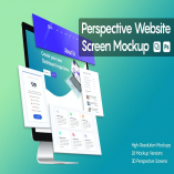 Perspective Website Screen Mockup