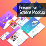 Perspective Screens Mockup