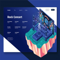 Rock Concert - Banner & Landing Page