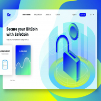 SafeCoin - Banner & Landing Page