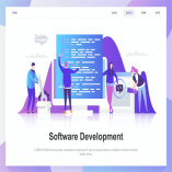 Software Development Flat Concept