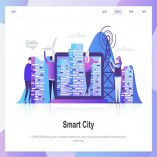 Smart City Flat Concept