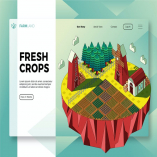 Fresh Crops - Banner & Landing Page