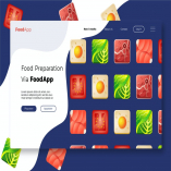 Foodapp - Banner & Landing Page