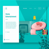 Home Enterteinment - Banner & Landing Page