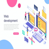 Web Development Isometric Concept