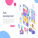 App Development Isometric Concept