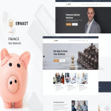 Ernast : Finance PSD Template