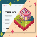 Coffee Shop - Banner & Landing Page